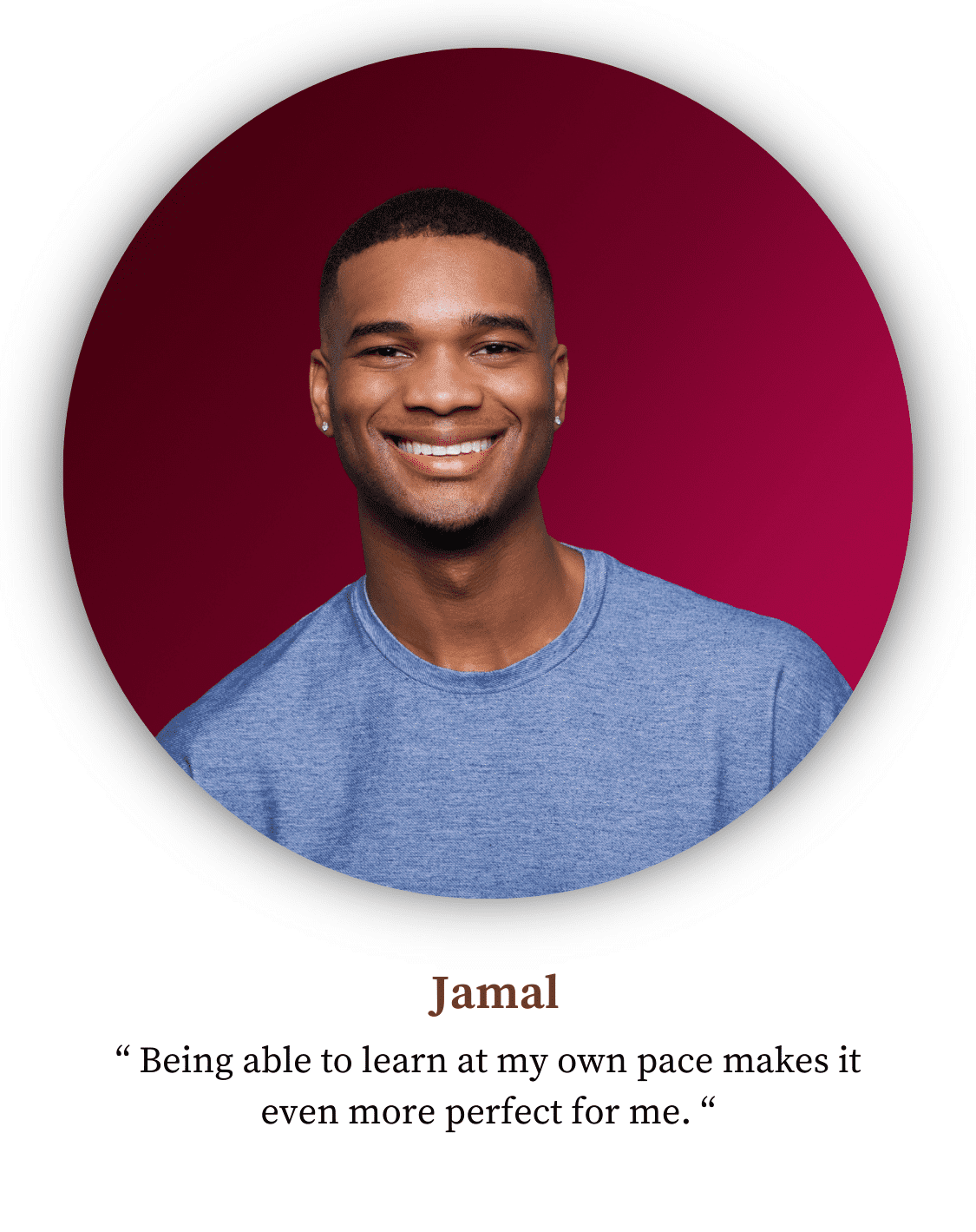 Eloquacy Testimonial: Being able to learn at my own pace makes it even more perfect for me.